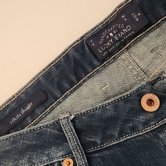 Lucky Brand Lolita Skinny Jeans 4/27A Curvy Mid-Rise Ankle Indigo EUC - Picture 5 of 9